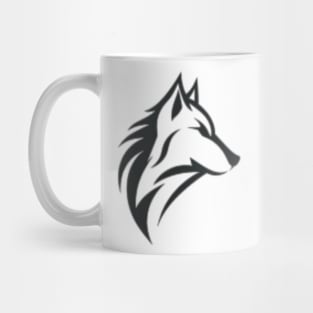 Frost Moon Wolf Shadow Mug